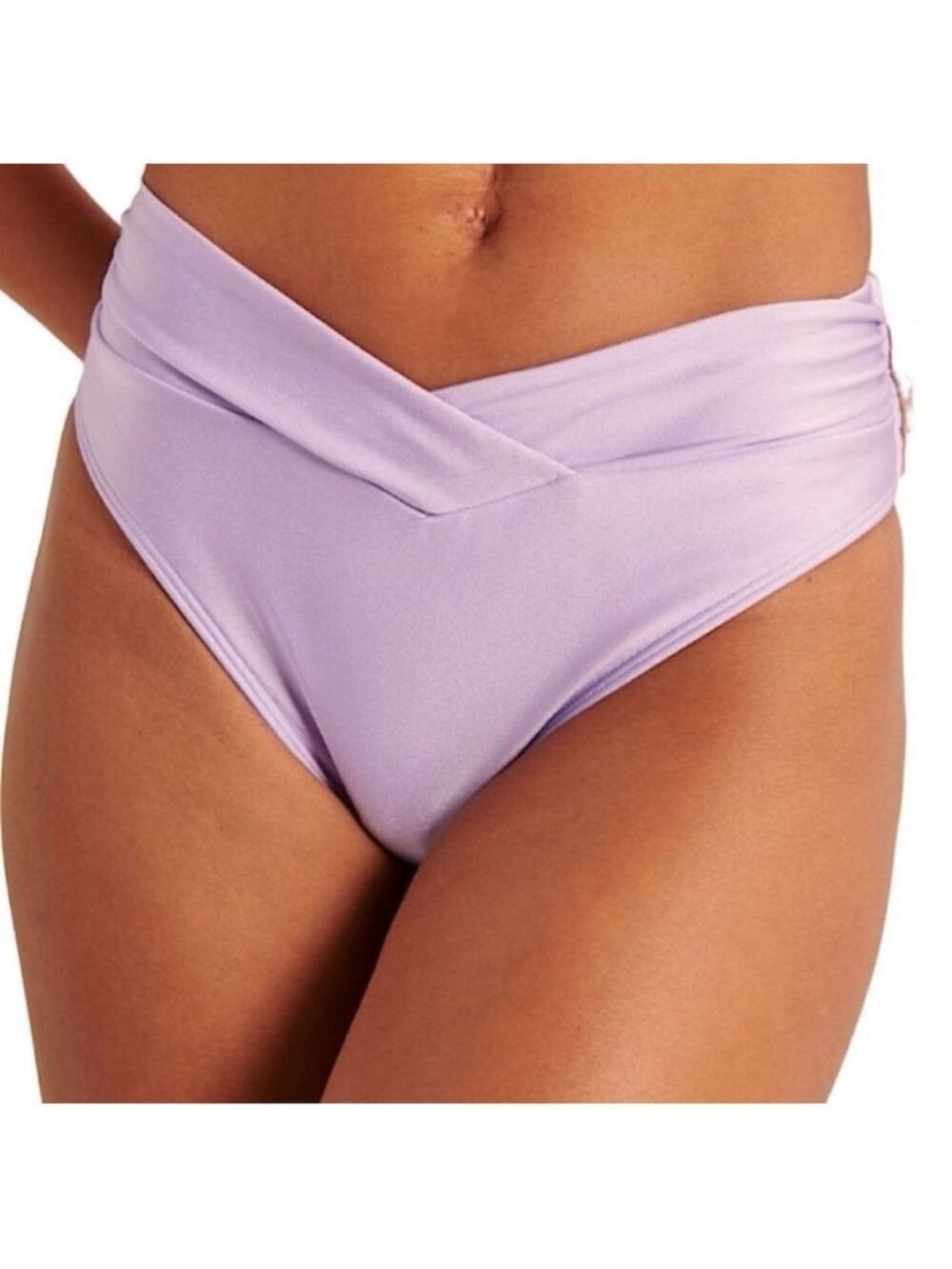 Abercrombie & Fitch Lavender Purple Crisscross Cheeky Bikini Bottoms Size XS